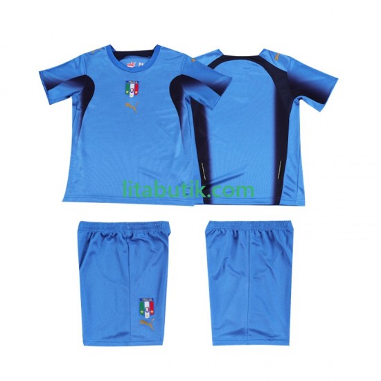 Italien Retro Barn Hemma Fotbollströja 2006 Kortärmad
