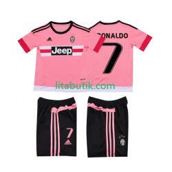 Juventus Cristiano RONALDO 7 2015 2016 Retro Barn Borta Fotbollströja Kortärmad Juventus Cristiano RONALDO 7 2015 2016 Retro Barn Borta Fotbollströja Kortärmad