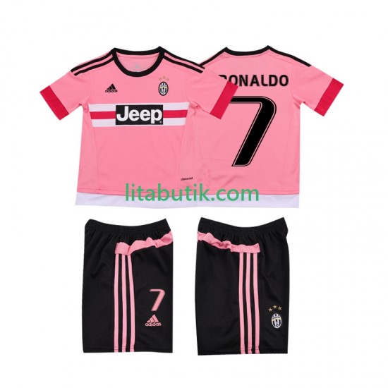 Juventus Cristiano RONALDO 7 2015 2016 Retro Barn Borta Fotbollströja Kortärmad