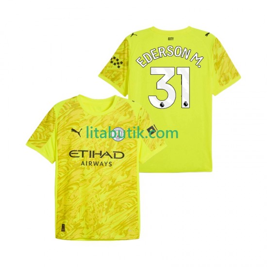 Manchester City Ederson Moraes 31 Målvakt Män Tredje Fotbollströja 2025-2026 Kortärmad