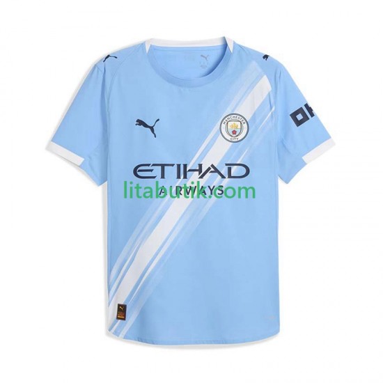 Manchester City Män Hemma Fotbollströja 2025-2026 Kortärmad