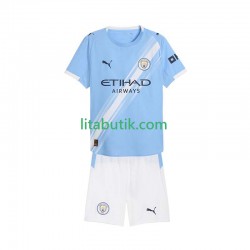 Manchester City Barn Hemma Fotbollströja 2025-2026 Kortärmad