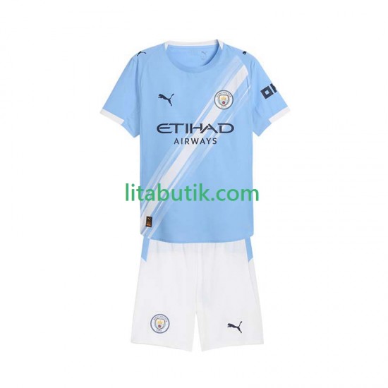 Manchester City Barn Hemma Fotbollströja 2025-2026 Kortärmad