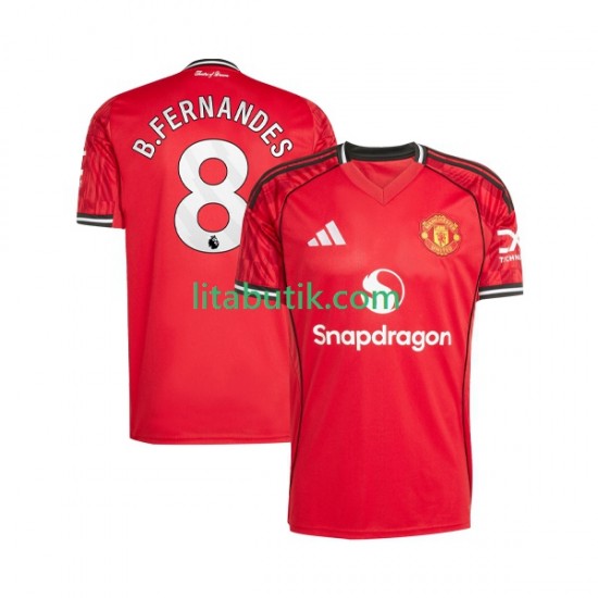 Manchester United Bruno Fernandes 8 Män Hemma Fotbollströja 2025-2026 Kortärmad