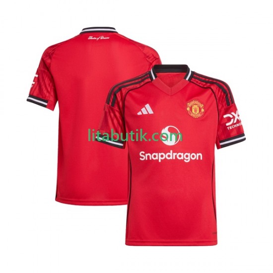 Manchester United Män Hemma Fotbollströja 2025-2026 Kortärmad