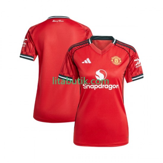 Manchester United Dam Hemma Fotbollströja 2025-2026 Kortärmad
