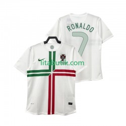 Portugal Cristiano Ronaldo 7 2012 Retro Män Borta Fotbollströja Kortärmad