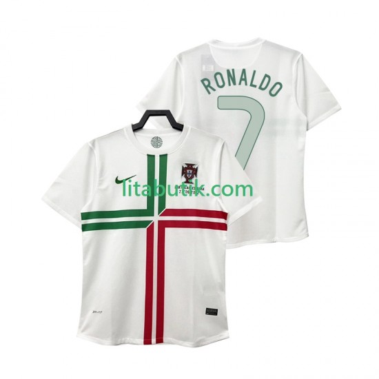 Portugal Cristiano Ronaldo 7 2012 Retro Män Borta Fotbollströja Kortärmad