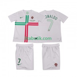 Portugal Cristiano Ronaldo 7 2012 Retro Barn Borta Fotbollströja Kortärmad