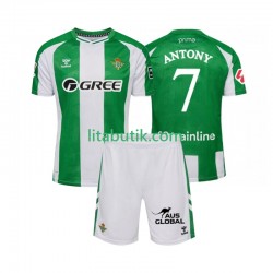 Real Betis Antony 7 Barn Hemma Fotbollströja 2025-2026 Kortärmad
