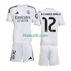 Real Madrid Alexander-Arnold 12 Barn Hemma Fotbollströja 2025-2026 Kortärmad