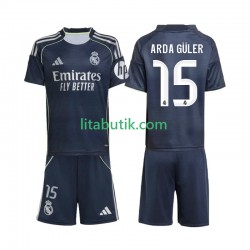 Real Madrid Arda Guler 15 Barn Borta Fotbollströja 2025-2026 Kortärmad