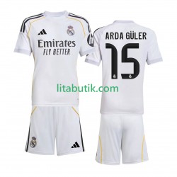 Real Madrid Arda Guler 15 Barn Hemma Fotbollströja 2025-2026 Kortärmad