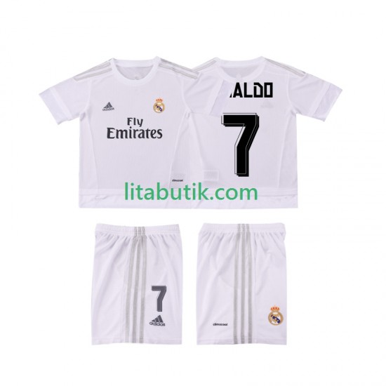 Real Madrid Cristiano Ronaldo 7 2015 2016 Retro Barn Hemma Fotbollströja Kortärmad