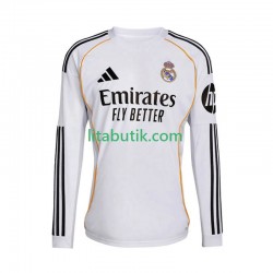 Real Madrid Män Hemma Fotbollströja 2025-2026 Långärmad