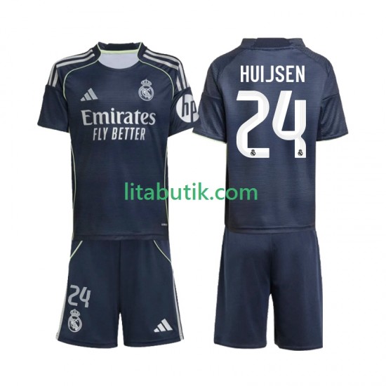 Real Madrid Huijsen 24 Barn Borta Fotbollströja 2025-2026 Kortärmad
