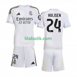 Real Madrid Huijsen 24 Barn Hemma Fotbollströja 2025-2026 Kortärmad