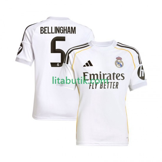 Real Madrid Jude Bellingham 5 Män Hemma Fotbollströja 2025-2026 Kortärmad
