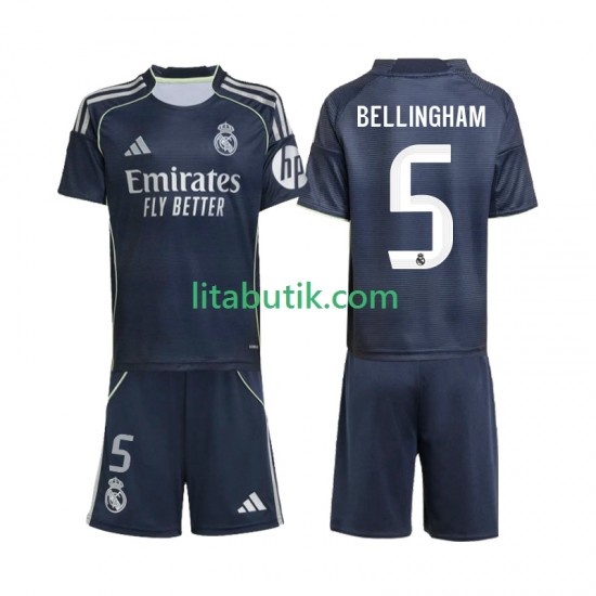 Real Madrid Jude Bellingham 5 Barn Borta Fotbollströja 2025-2026 Kortärmad