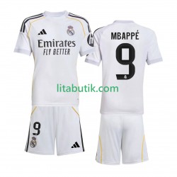 Real Madrid Mbappé Kylian 9 Barn Hemma Fotbollströja 2025-2026 Kortärmad Real Madrid Mbappé Kylian 9 Barn Hemma Fotbollströja 2025-2026 Kortärmad
