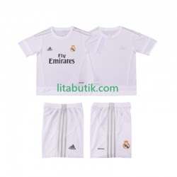 Real Madrid 2015 2016 Retro Barn Hemma Fotbollströja Kortärmad