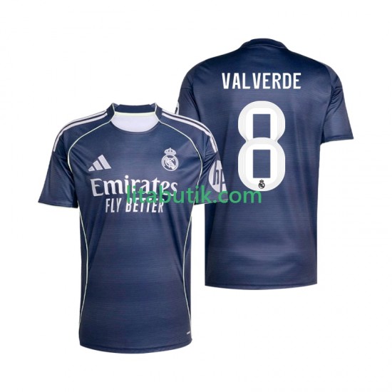 Real Madrid Valverde 8 Män Borta Fotbollströja 2025-2026 Kortärmad