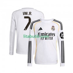 Real Madrid Vinicius Junior 7 Män Hemma Fotbollströja 2025-2026 Långärmad