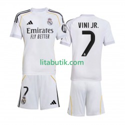 Real Madrid Vinicius Junior 7 Barn Hemma Fotbollströja 2025-2026 Kortärmad