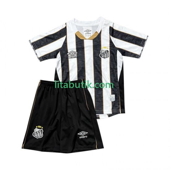 Santos FC Barn Borta Fotbollströja 2025-2026 Kortärmad