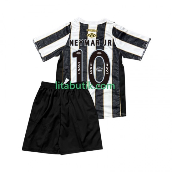 Santos FC Neymar JR 10 Barn Borta Fotbollströja 2025-2026 Kortärmad