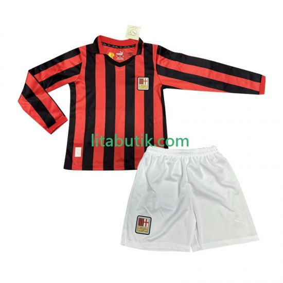AC Milan 125th Anniversary Barn Hemma Fotbollströja 2024-2025 Långärmad