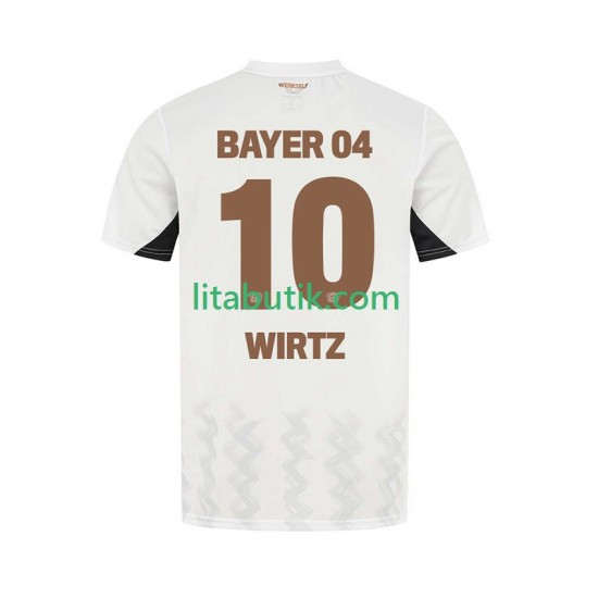 Bayer 04 Leverkusen Florian Wirtz 10 Män Borta Fotbollströja 2024-2025 Kortärmad