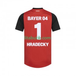 Bayer 04 Leverkusen HRADECKY 1 Män Hemma Fotbollströja 2024-2025 Kortärmad