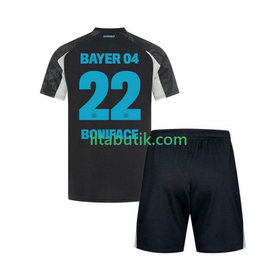 Bayer 04 Leverkusen Victor Boniface 22 Barn Tredje Fotbollströja 2024-2025 Kortärmad
