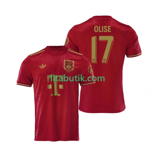 FC Bayern München 125th Anniversary Michael Olise 17 Red Män Hemma Fotbollströja 2024-2025 Kortärmad