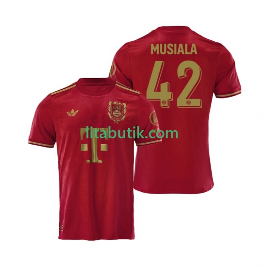 FC Bayern München Jamal Musiala 42 125th Anniversary Red Män Hemma Fotbollströja 2024-2025 Kortärmad