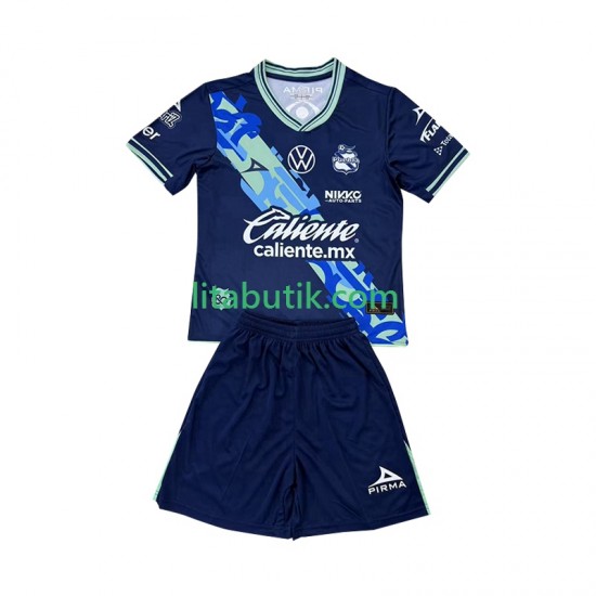 Club Puebla Barn Borta Fotbollströja 2024-2025 Kortärmad