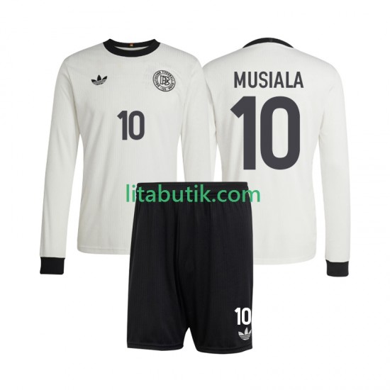 Tyskland Jamal Musiala 10 ANVERSARY Barn Hemma Fotbollströja 2025 Långärmad