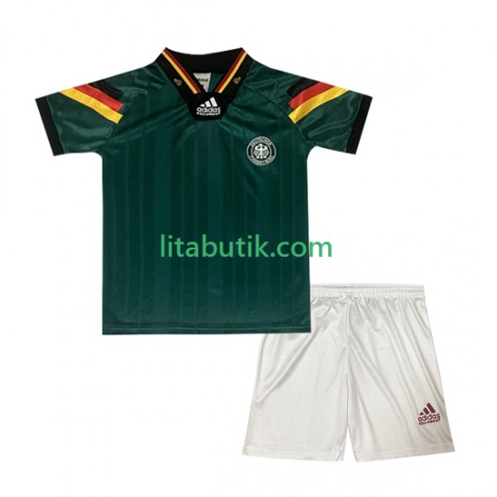 Tyskland 1992 Retro Barn Borta Fotbollströja Kortärmad