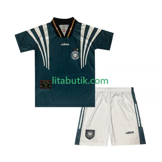 Tyskland 1996 Retro Barn Borta Fotbollströja Kortärmad
