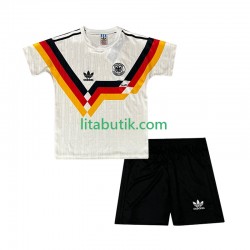 Tyskland 1990 Retro Barn Hemma Fotbollströja Kortärmad