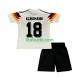 Tyskland Klinsmann 18 1990 Retro Barn Hemma Fotbollströja Kortärmad