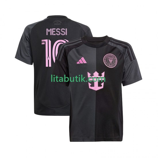 Inter Miami Lionel Messi 10 Män Borta Fotbollströja 2025 Kortärmad