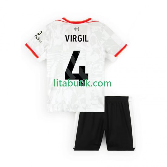 Liverpool VIRGIL 4 Barn Tredje Fotbollströja 2024-2025 Kortärmad