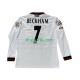 Manchester United Beckham 7 Retro Män Borta Fotbollströja 1998 1999 Långärmad