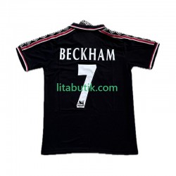 Manchester United Beckham 7 Retro Män Tredje Fotbollströja 1998 1999 Kortärmad