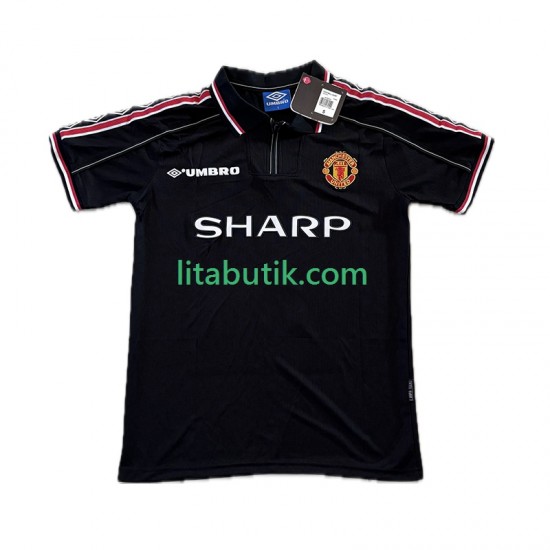 Manchester United Beckham 7 Retro Män Tredje Fotbollströja 1998 1999 Kortärmad