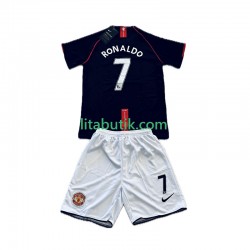 Manchester United Cristiano Ronaldo 7 2007 Retro Barn Borta Fotbollströja 2008 Kortärmad