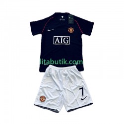 Manchester United Cristiano Ronaldo 7 2007 Retro Barn Borta Fotbollströja 2008 Kortärmad