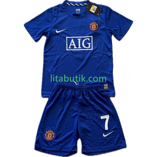 Manchester United Cristiano Ronaldo 7 2009 Retro Barn Tredje Fotbollströja 2008 Kortärmad